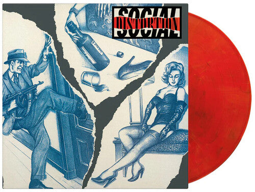 SOCIAL DISTORTION 'SOCIAL DISTORTION' LP (Import, Red, Black and White