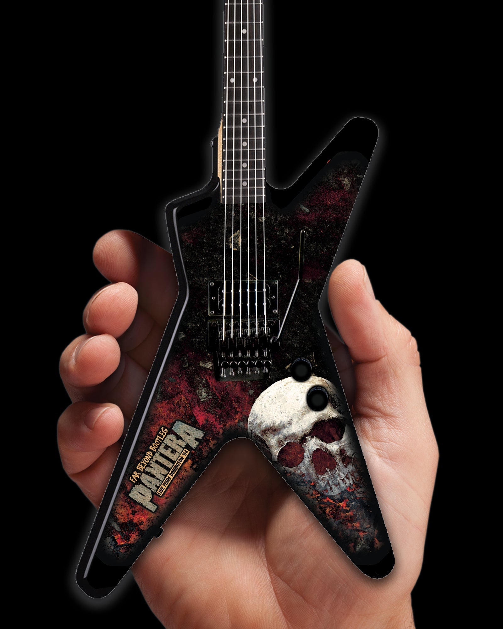 DEAN DIMEBAG PANTERA FAR BEYOND BOOTLEG GRAPHIC ML MINIATURE GUITAR MODEL - ARTIST PROOF EDITION