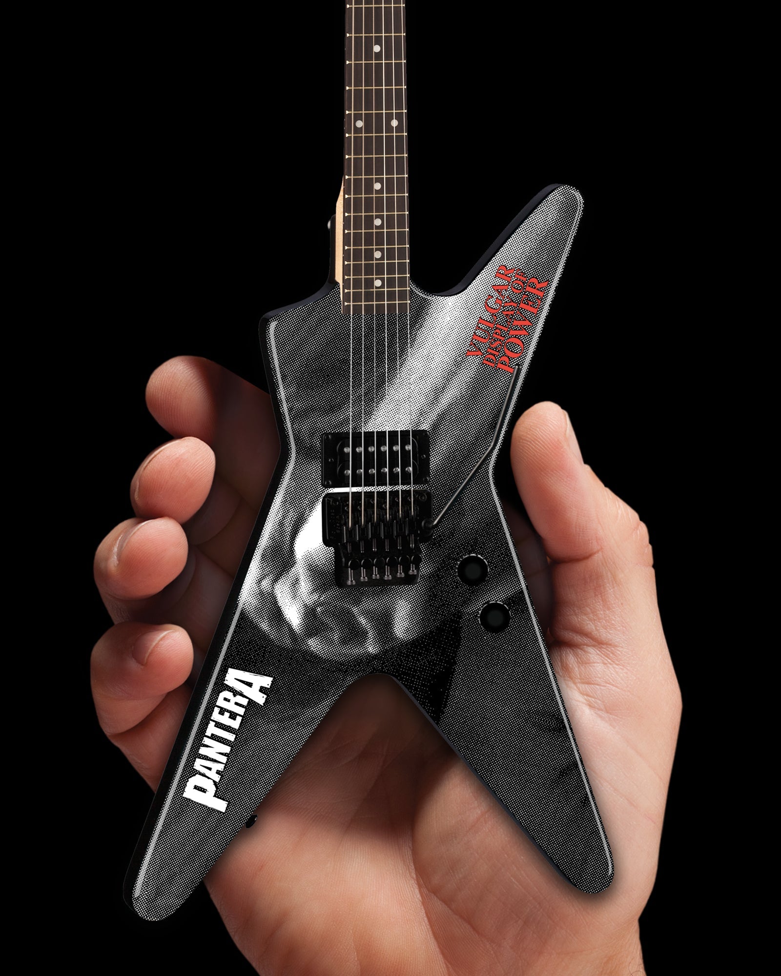 DEAN DIMEBAG PANTERA VULGAR DISPLAY OF POWER ML MINIATURE GUITAR MODEL - ARTIST PROOF EDITION