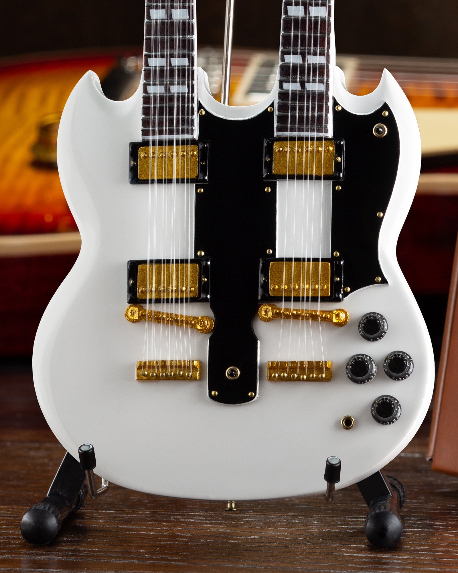 SET OF 2 - GIBSON EDS-1275 DOUBLENECK & JAZZ BASS™ MINIATURE GUITARS