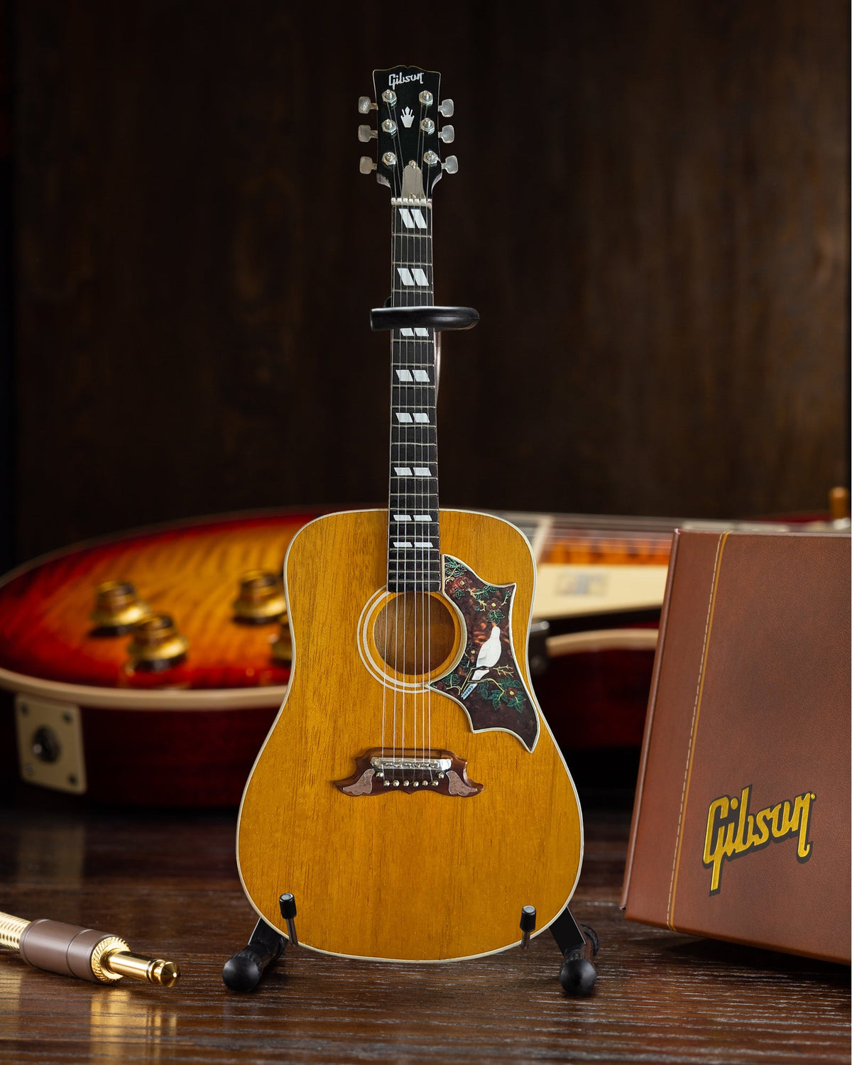 GIBSON DOVE ORIGINAL ACOUSTIC 1:4 SCALE MINI GUITAR MODEL - ANTIQUE NATURAL