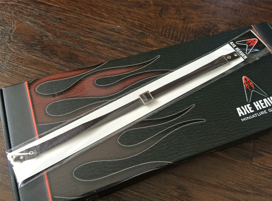 AXE HEAVEN® MINI GUITAR STRAP - VINTAGE BROWN