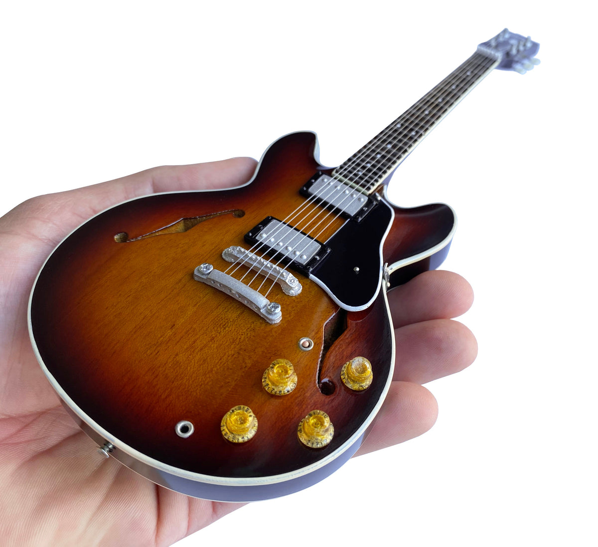 GIBSON ES-335 VINTAGE SUNBURST 1:4 SCALE MINI GUITAR MODEL