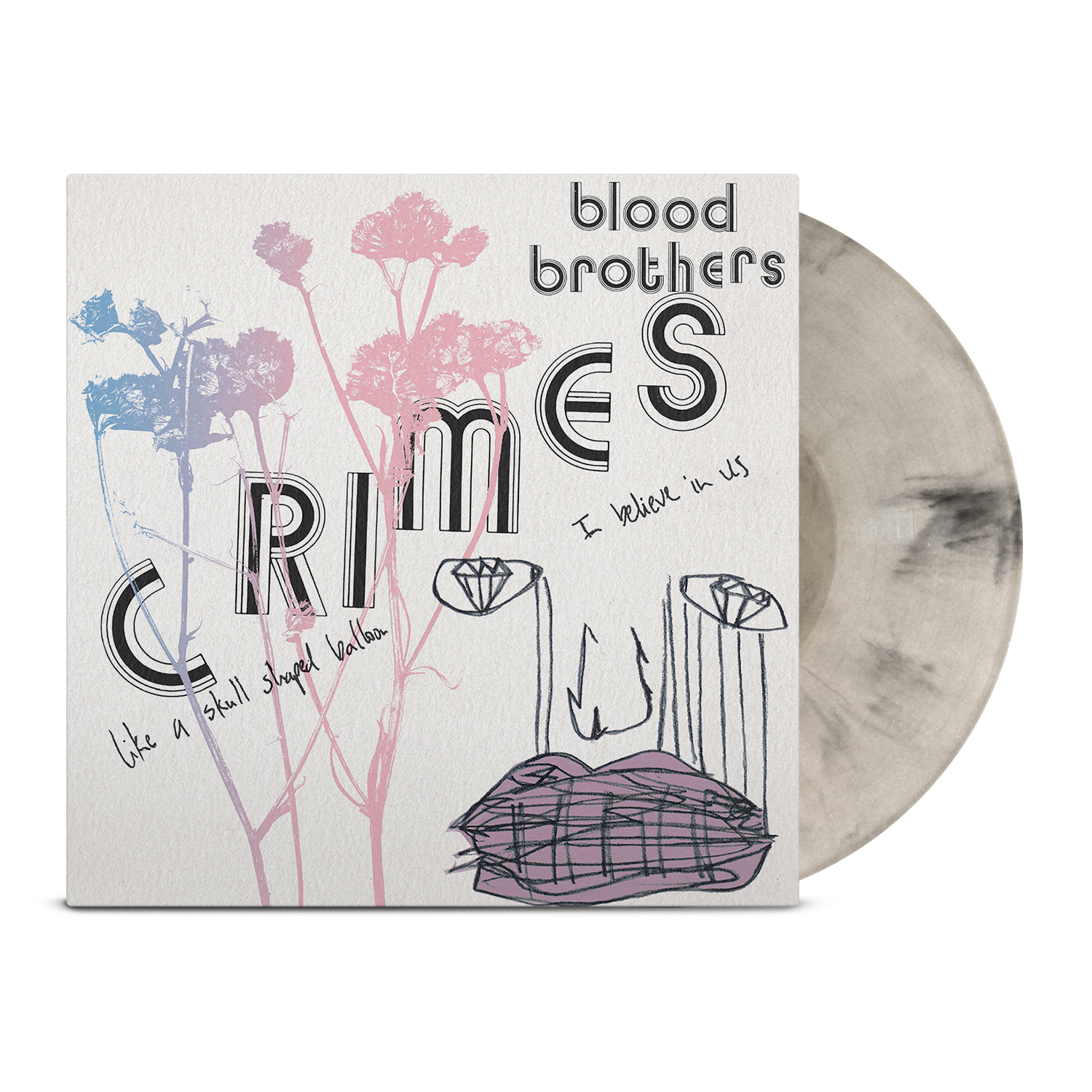 【USオリジナル/限定ホワイト盤】The Blood Brothers THE BLOOD BROTHERS 'CRIMES' LP (Exclusive – Limited to 300, Black & Bo