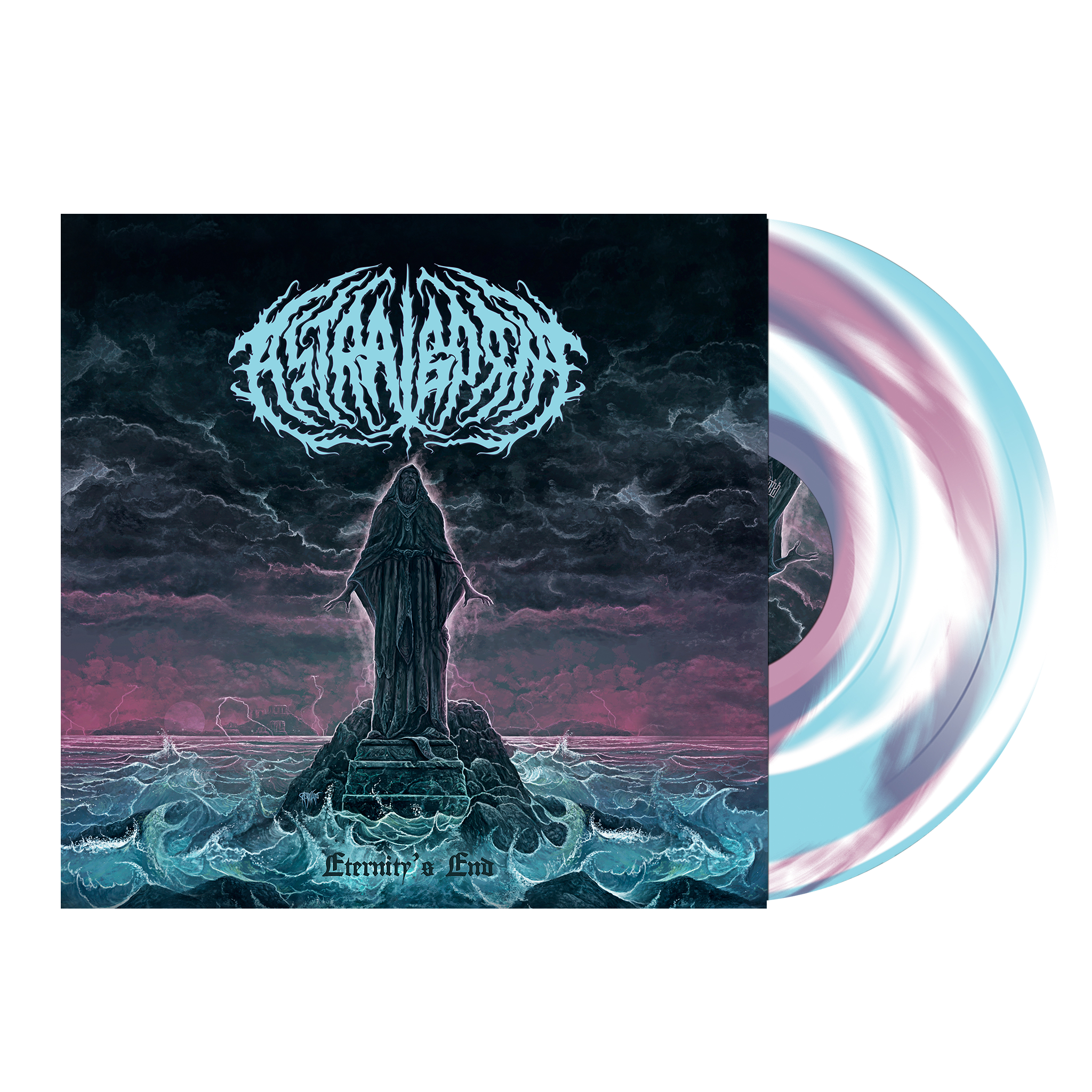 ASTRALBORNE 'ETERNITY'S END' LP (Baby Blue w/ White Mauve & Purple Swirl Vinyl)
