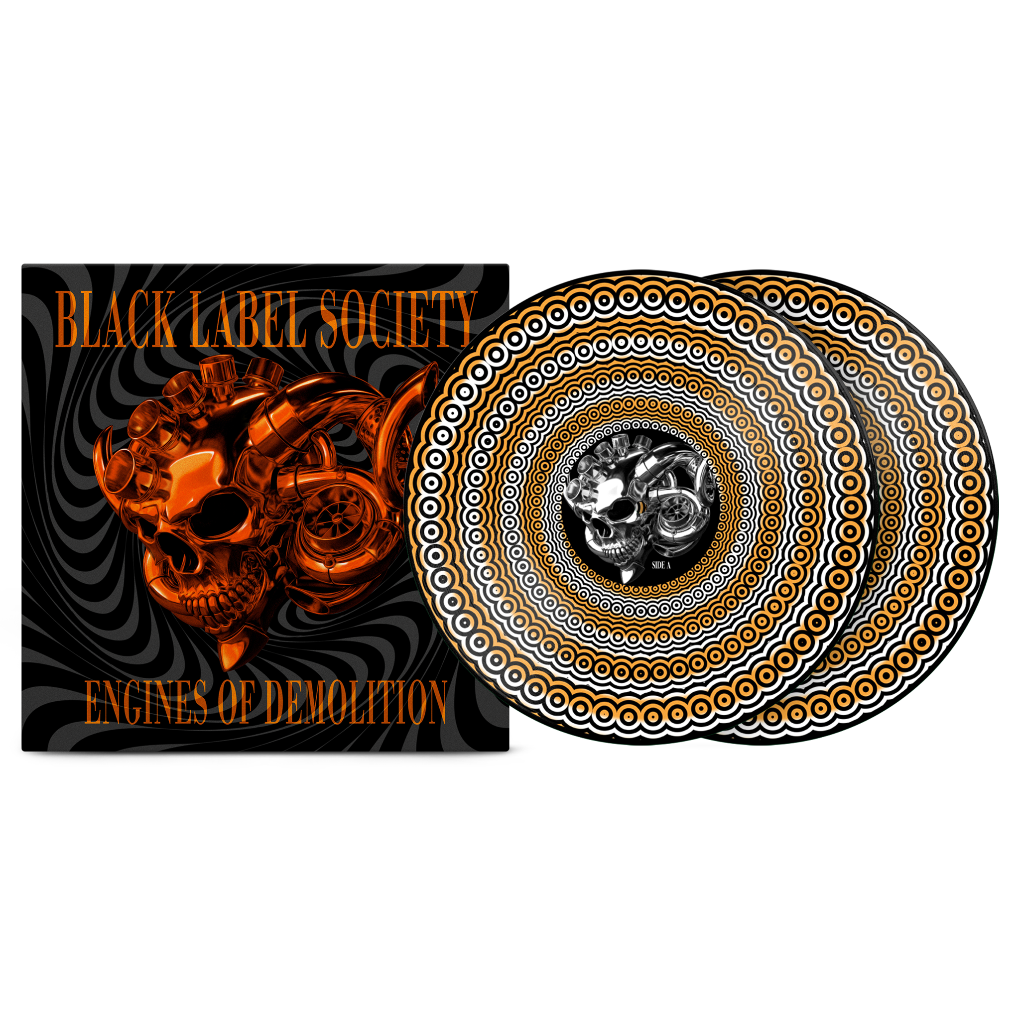 Black Label Independent166 セット BLACK LABEL SOCIETY 'ENGINES OF DEMOLITION' LP (Zoetrope Vinyl)