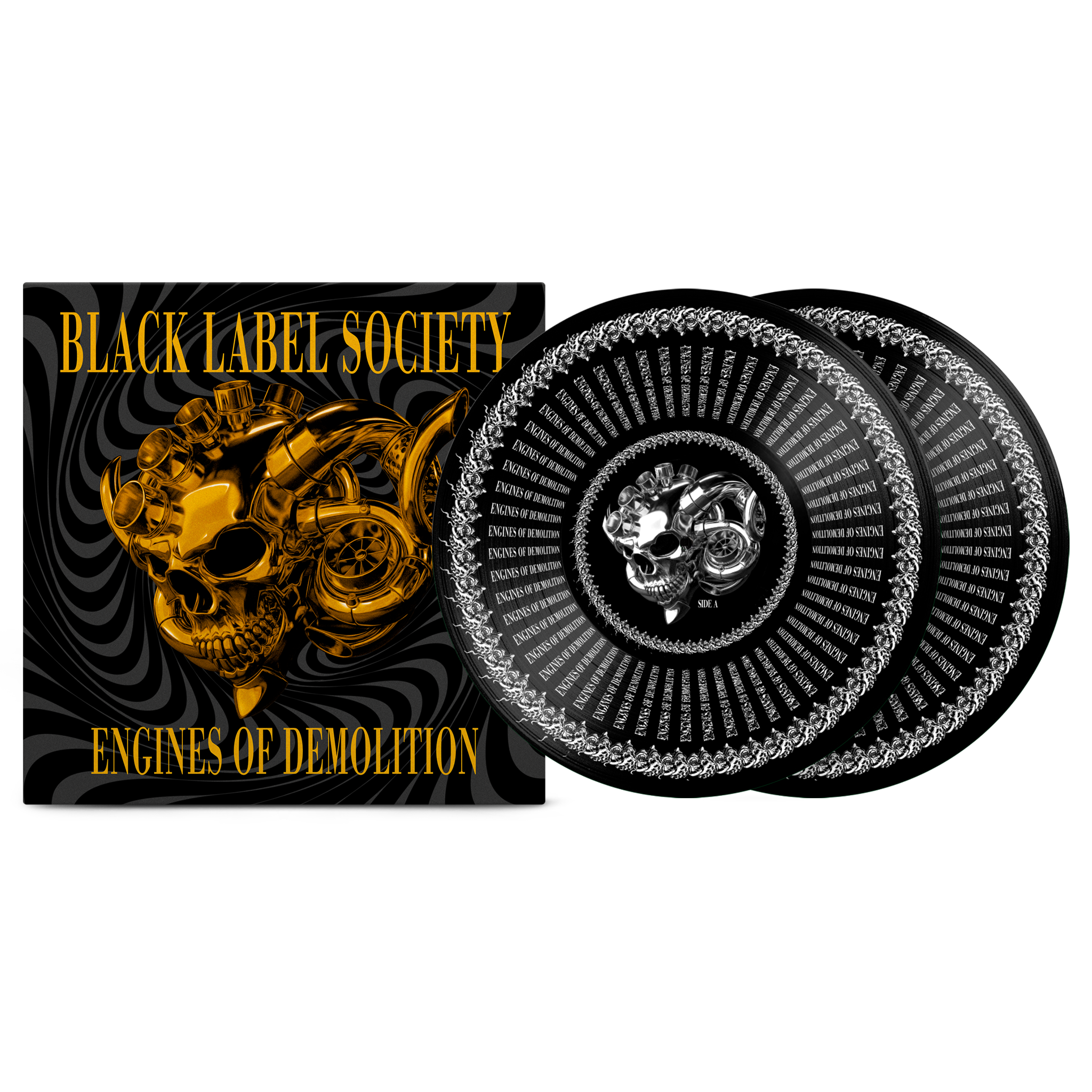 BLACK LABEL SOCIETY 'ENGINES OF DEMOLITION' LP (Gold Zoetrope Vinyl) BLACK LABEL SOCIETY 'ENGINES OF DEMOLITION' LP (Gold Zoetrope Vinyl)