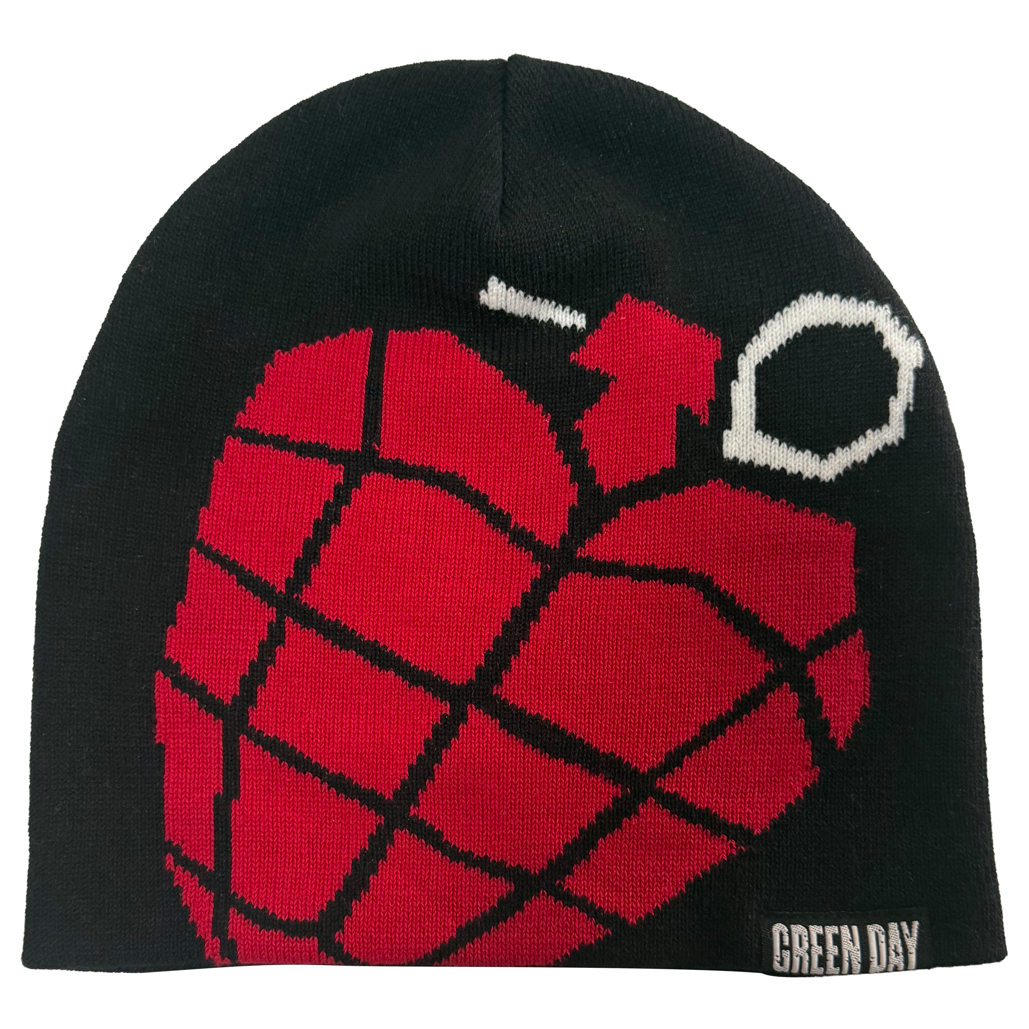 GREEN DAY JACQUARD 1X1 RIBBED COTTON KNIT HAT