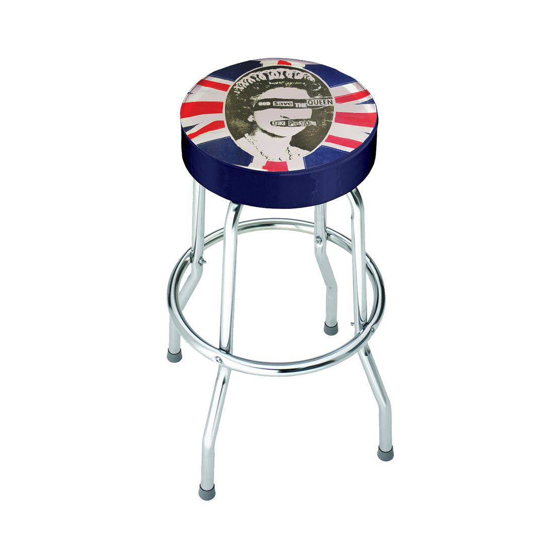 ROCKSAX SEX PISTOLS BAR STOOL - GOD SAVE THE QUEEN