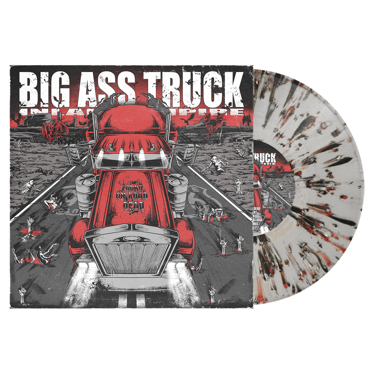 BIG ASS TRUCK ‘FOUND ON ROAD DEAD’ EP (Limited Edition – Black, Red, Grey, & White on Ultra Clear Vinyl 10")