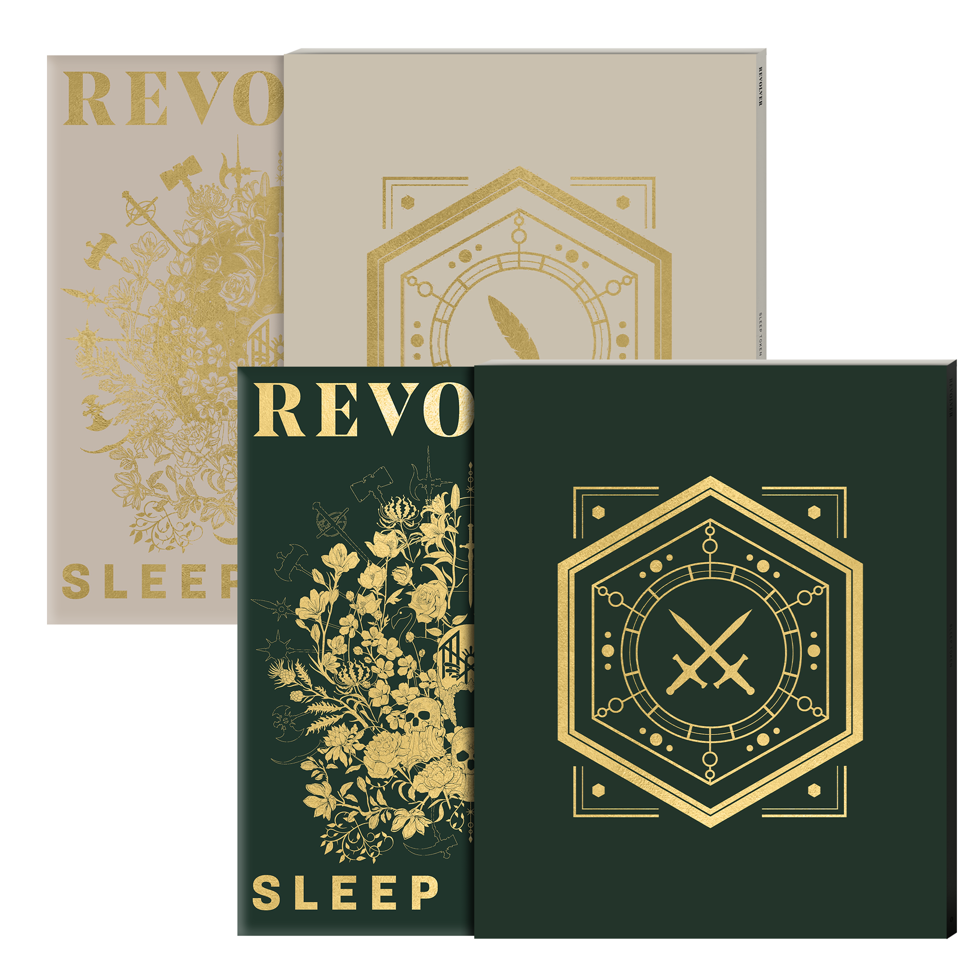 SLEEP TOKEN x REVOLVER – "HOUSE VERIDIAN" & "FEATHERED HOST" SUMMER 2025 ISSUES IN NUMBER MATCHED SLIPCASES