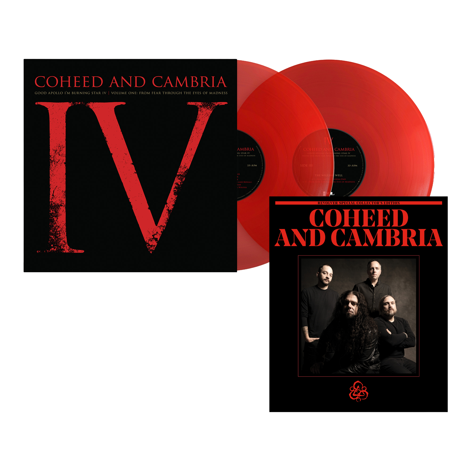 COHEED AND CAMBRIA ‘GOOD APOLLO I'M BURNING STAR IV VOLUME ONE: FROM FEAR THROUGH THE EYES OF MADNESS’ 2LP (Exclusive, Limited to 1000, Translucent Ruby Vinyl) + SPECIAL COLLECTOR'S EDITION DELUXE MAGAZINE