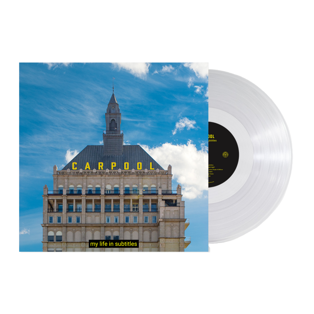 CARPOOL ‘MY LIFE IN SUBTITLES’ LP (Limited Edition – Only 100 made, Clear Vinyl)