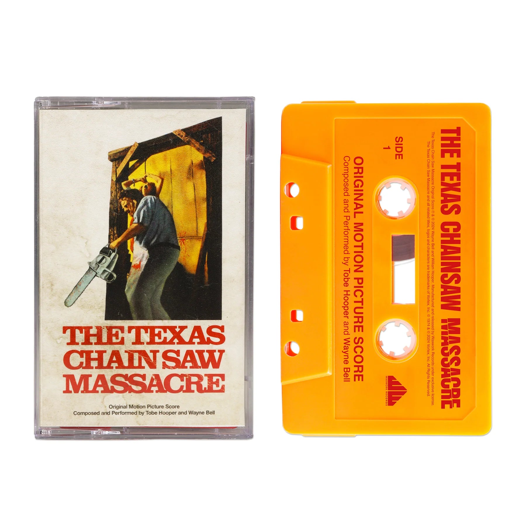 THE TEXAS CHAINSAW MASSACRE ORIGINAL SCORE CASSETTE (Music by Tobe Hoo