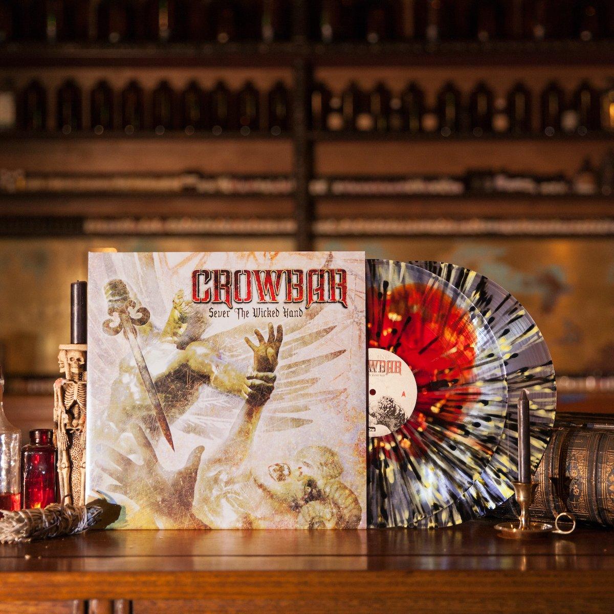 CROWBAR 'SEVER THE WICKED HAND' 10TH ANNIVERSARY LP (Blood In Clear w/ Black & Yellow Splatter Vinyl)Crowbar - Sever The Wicked Hand Splatter 10th Anniversary Vinyl