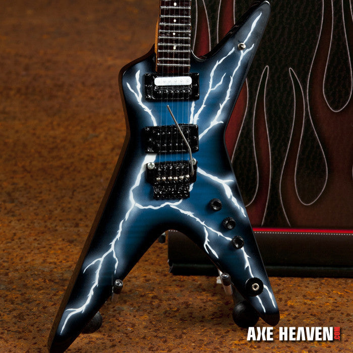 LICENSED DIMEBAG DARRELL SIGNATURE LIGHTNING BOLT MINIATURE GUITAR REPLICA