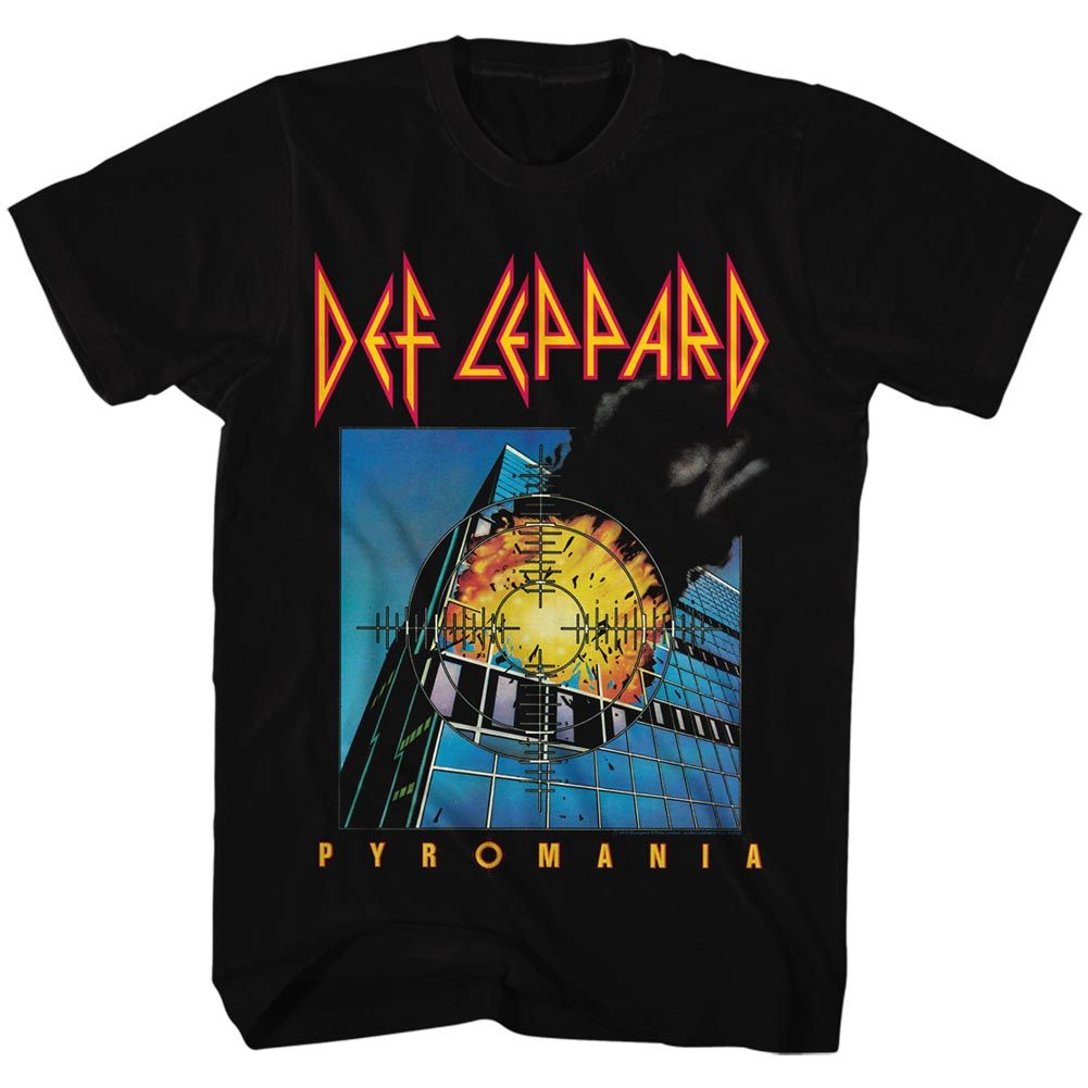 希少 米製 Def Leppard Pyromania Tシャツ Mサイズ DEF LEPPARD - PYROMANIA SHIRT