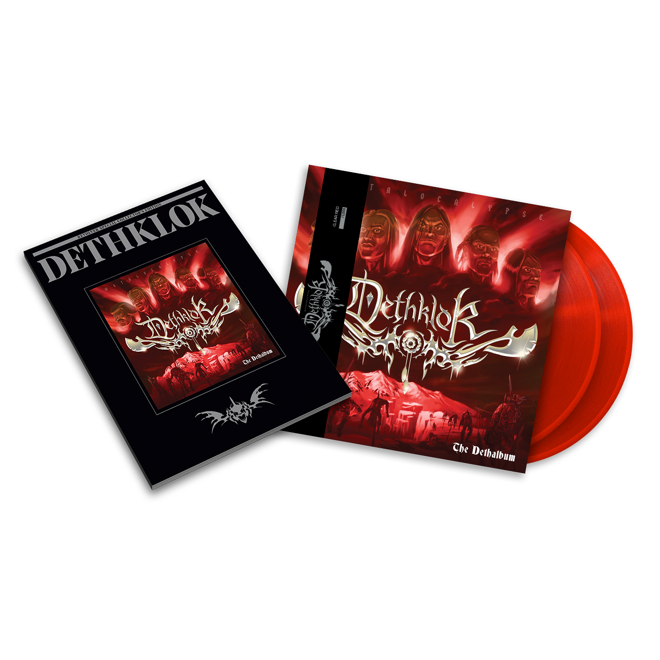 DETHKLOK 'THE DETHALBUM' EXPANDED EDITION CLEAR RED LP + DETHKLOK x REVOLVER SPECIAL COLLECTOR'S EDITION