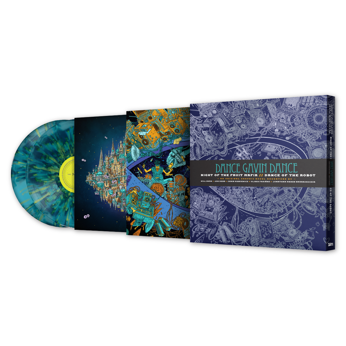 DANCE GAVIN DANCE: NIGHT OF THE FRUIT MAFIA//DANCE OF THE ROBOT GRAPHIC NOVEL - SIGNED PLATINUM EDITION