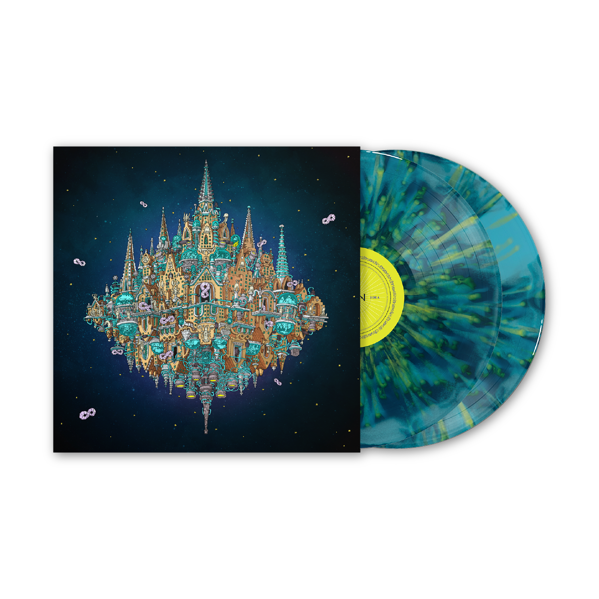 DANCE GAVIN DANCE 'PANTHEON' 2LP (Limited Edition, Sea Blue & Baby Blue Smush w/ Canary Yellow & Lemon Splatter Vinyl)