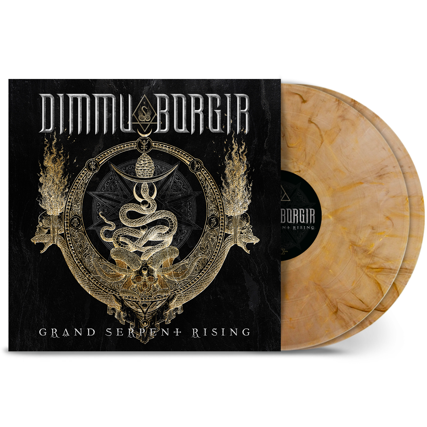 DIMMU BORGIR ‘GRAND SERPENT RISING’ 2LP (Exclusive – Limited to 300, Gold w/ Black Marbled Vinyl)