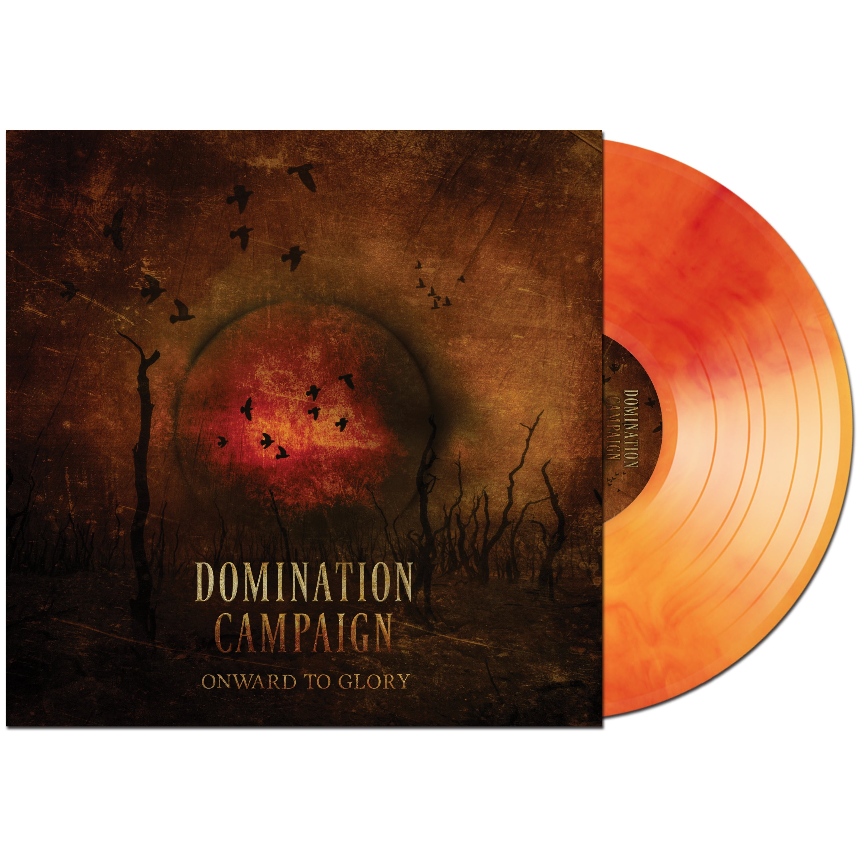 DOMINATION CAMPAIGN 'ONWARD TO GLORY' LP (Red & Yellow Marbled Vinyl)