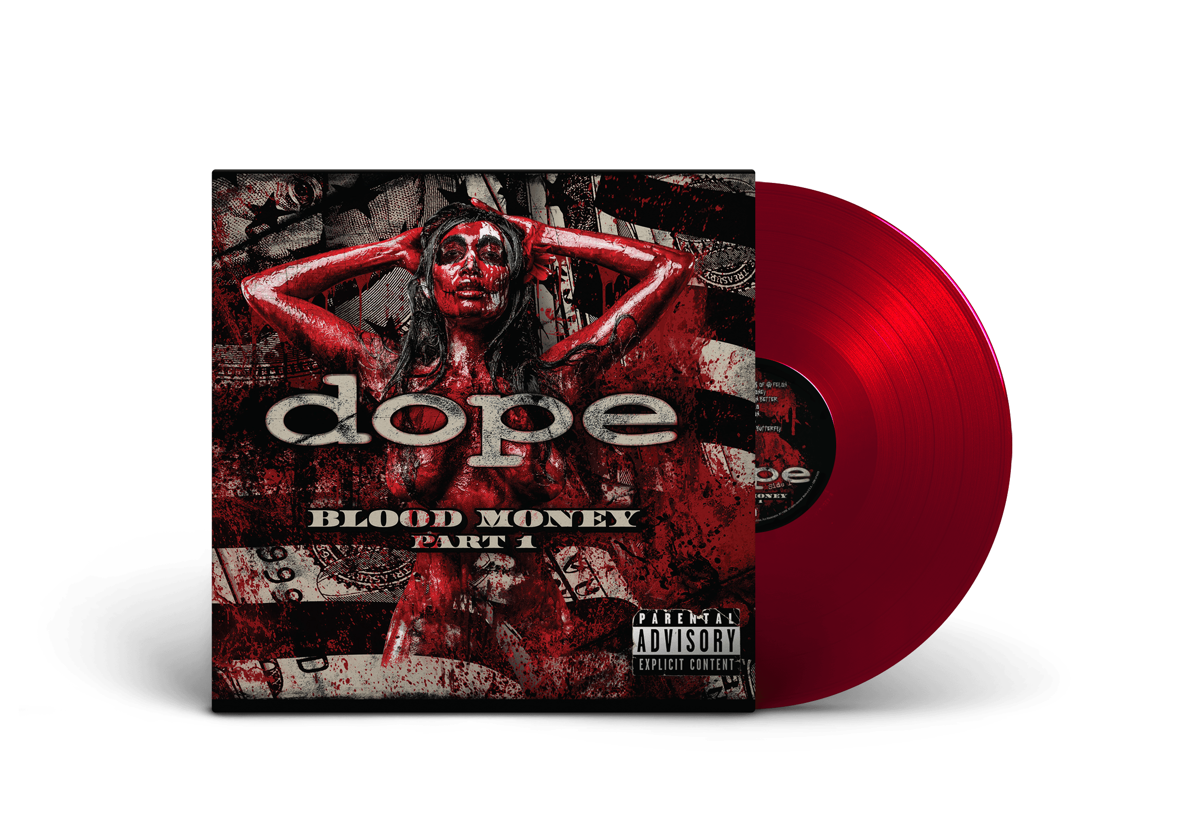 DOPE ' BLOOD MONEY PART 1' LP (Opaque Deep Red Vinyl)