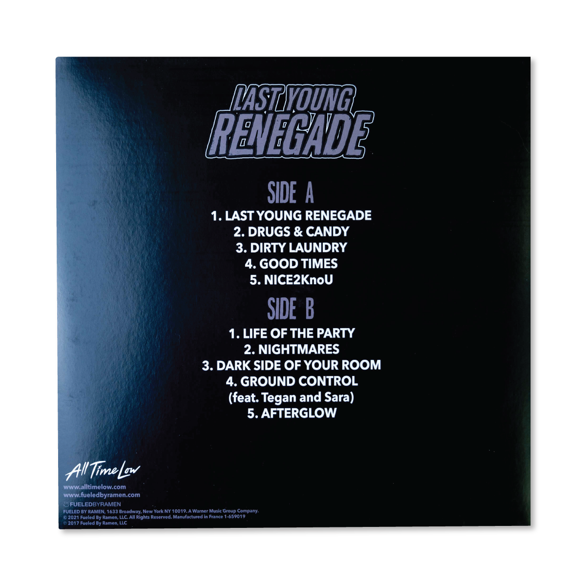 ALL TIME LOW - LAST YOUNG RENEGADE LIMITED EDITION VINYL LP