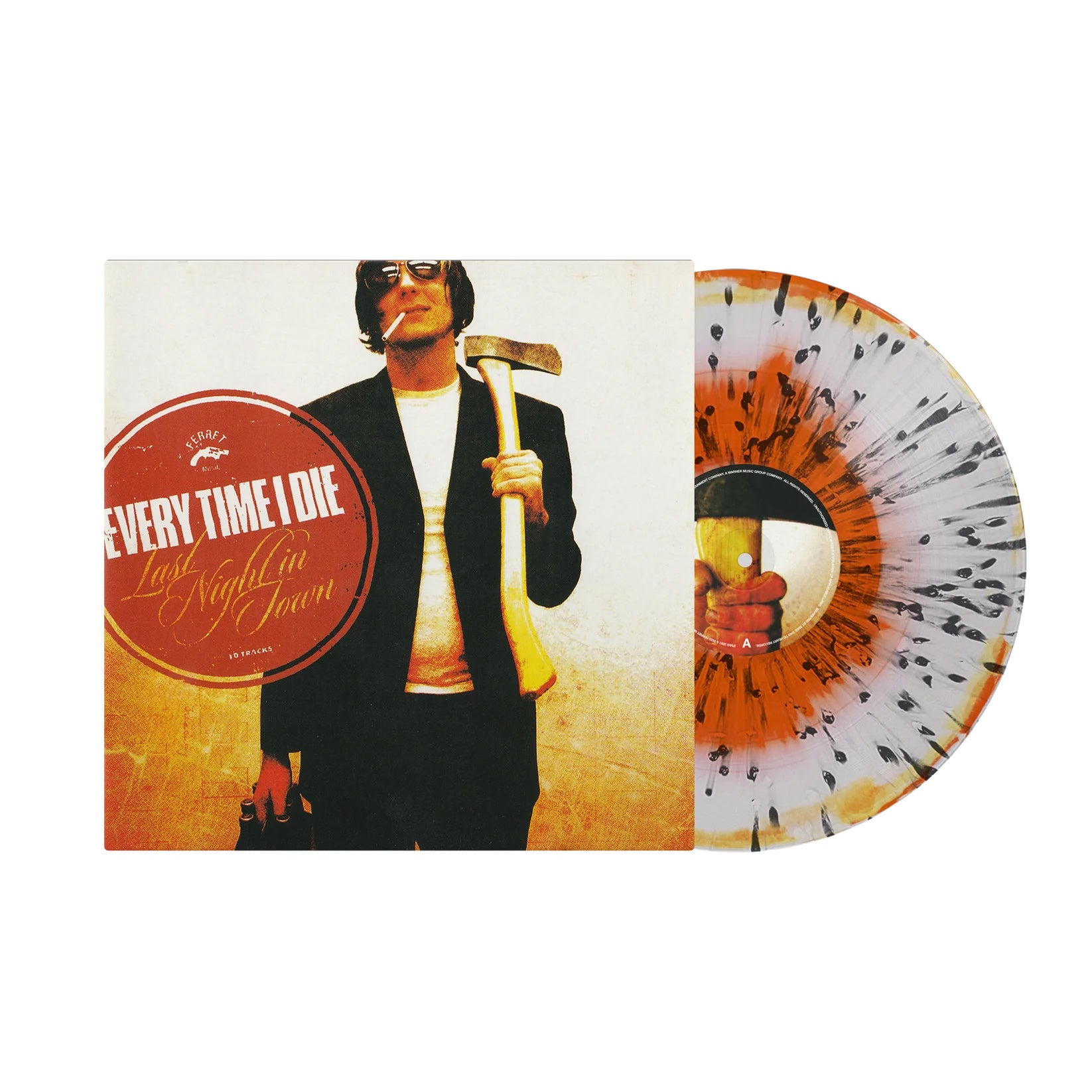 EVERY TIME I DIE 'LAST NIGHT IN TOWN' LP (White and Tangerine w/ Black Splatter Vinyl)