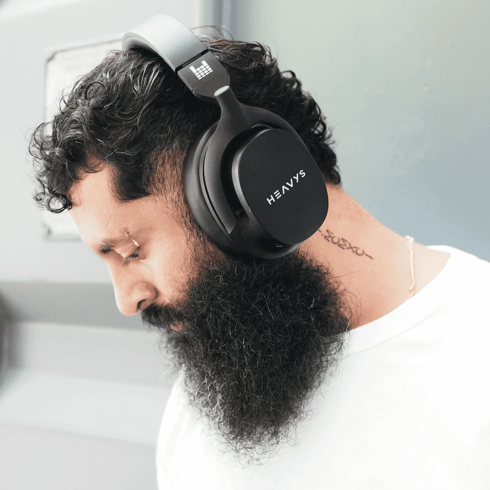HEAVYS H1H HEADPHONES + PREMIUM SILVER-COATED CABLE + BONUS TRAVEL CASE