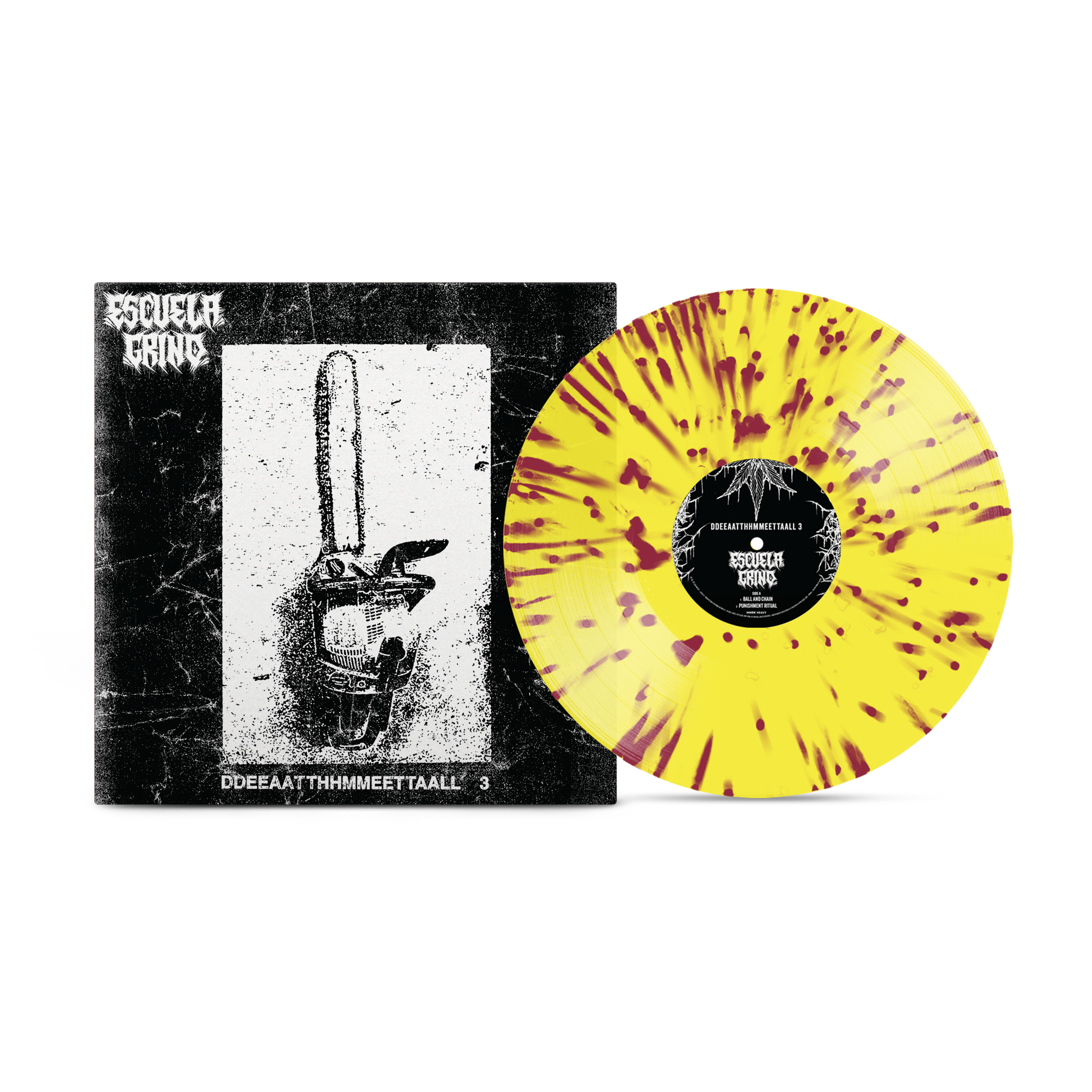 ESCUELA GRIND 'DDEEAATTHHMMEETTAALL' LP (Lemonade Splatter Vinyl)