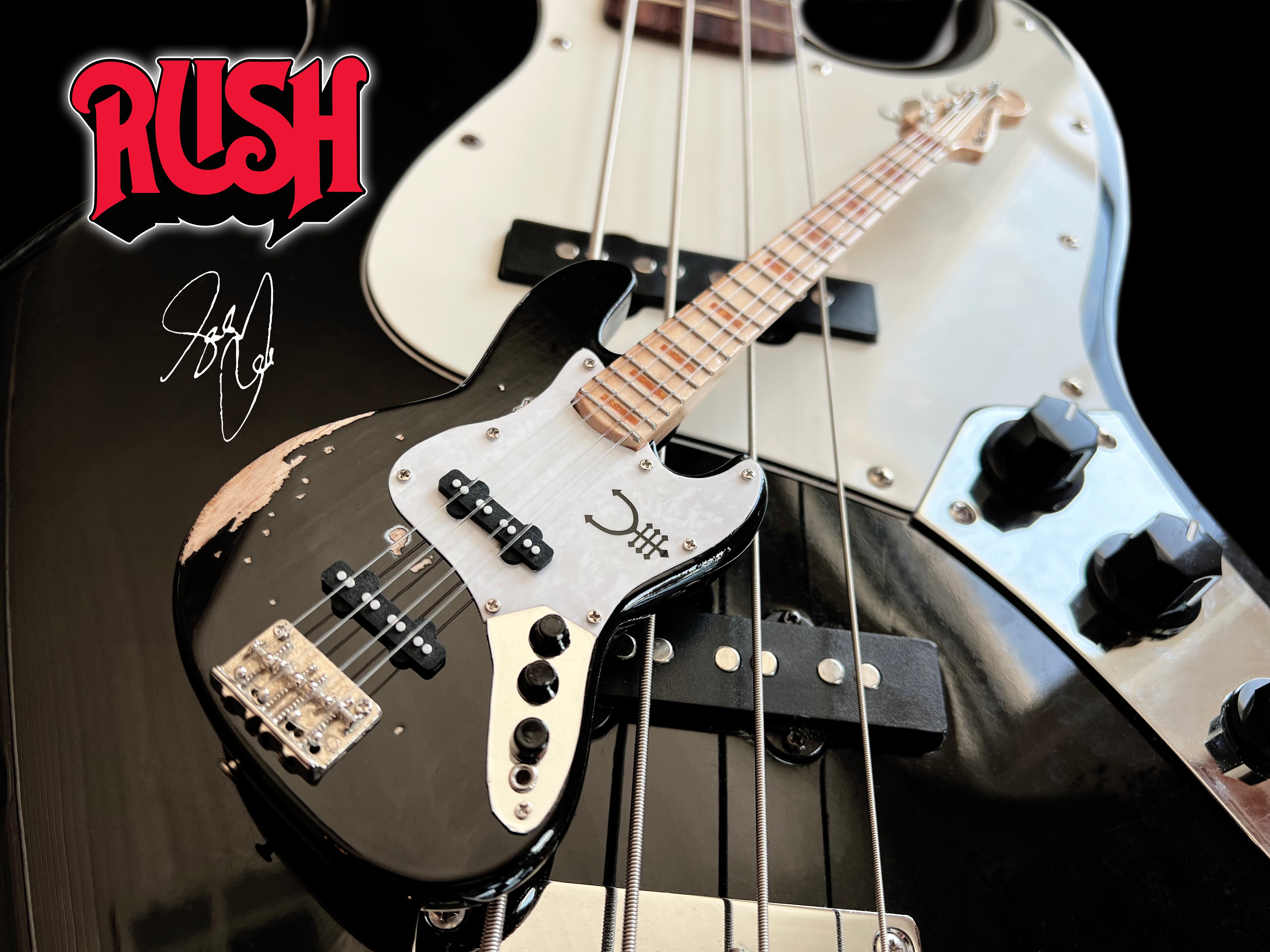 RUSH - Geddy Lee Vintage 'Tour Edition' Fender™ Jazz™ Miniature Bass