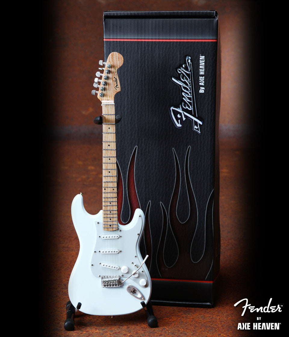 FENDER™ STRAT™ OLYMPIC WHITE - OFFICIALLY LICENSED MINIATURE GUITAR REPLICA
