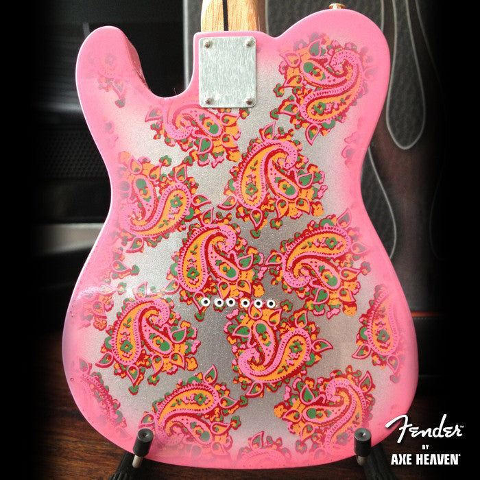 FENDER™ MINIATURE PINK PAISLEY TELECASTER™ GUITAR REPLICA - OFFICIALLY LICENSED