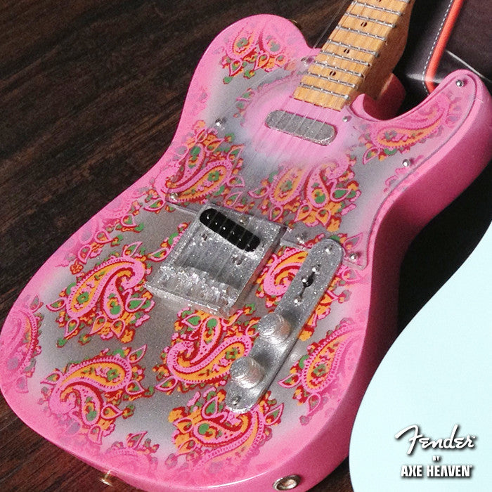 FENDER™ MINIATURE PINK PAISLEY TELECASTER™ GUITAR REPLICA - OFFICIALLY LICENSED