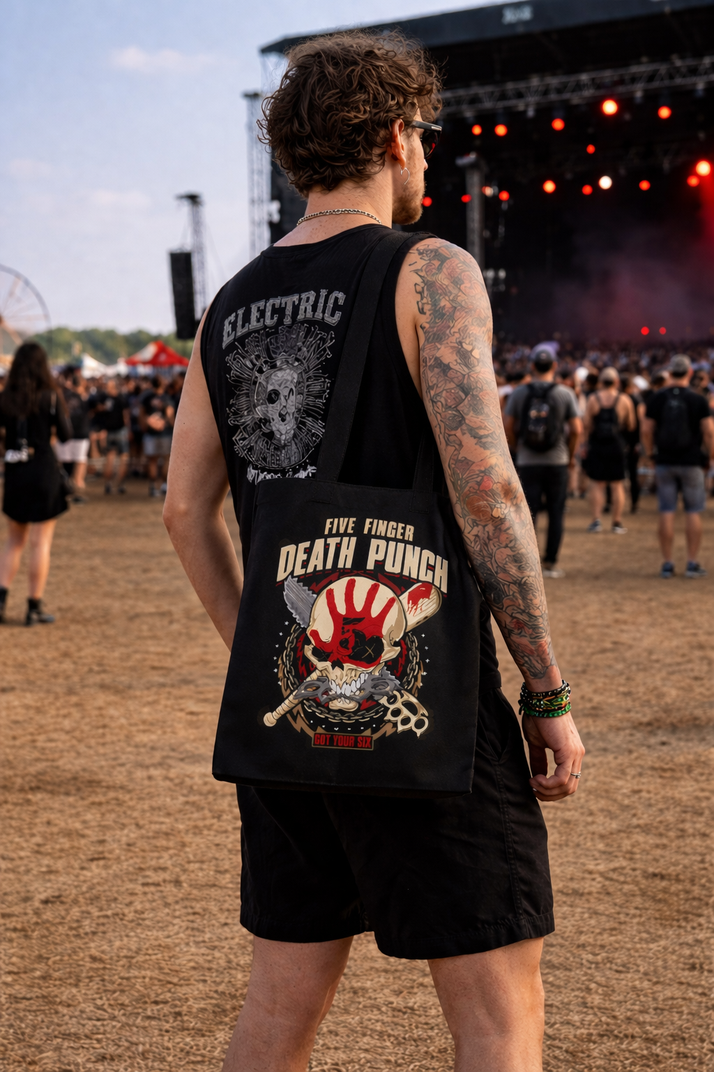 ROCKSAX FIVE FINGER DEATH PUNCH TOTE BAG - GOT YOUR SIX
