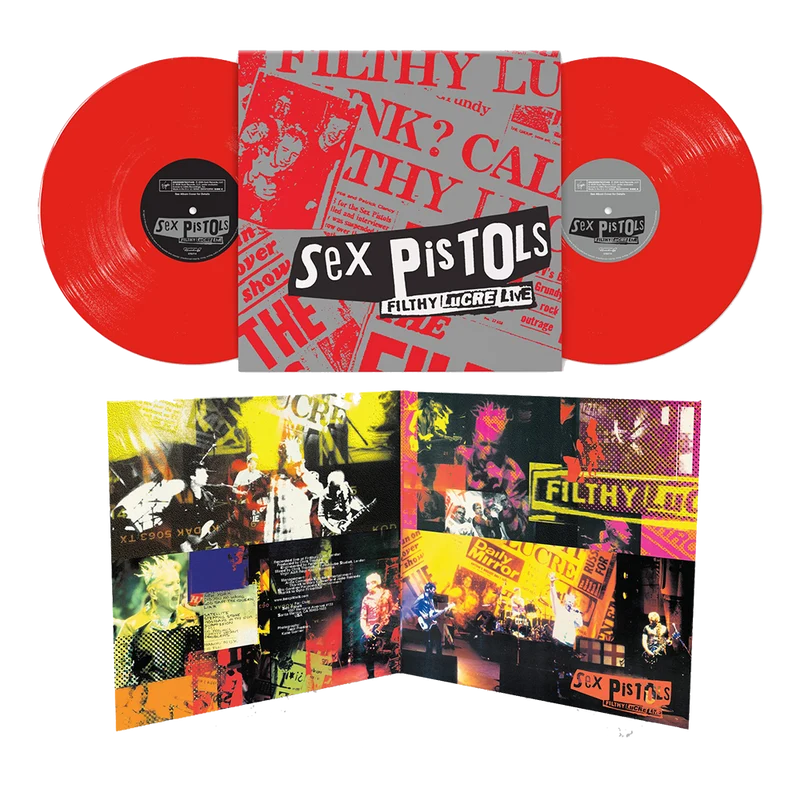 SEX PISTOLS 'FILTHY LUCRE LIVE' 2LP (30th Anniversary, Red Vinyl)