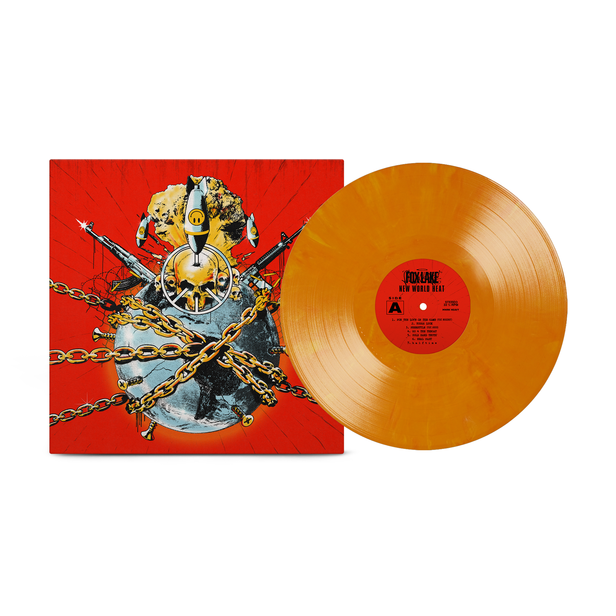 FOX LAKE 'NEW WORLD HEAT' LP (Citrus Eco Mix Vinyl)