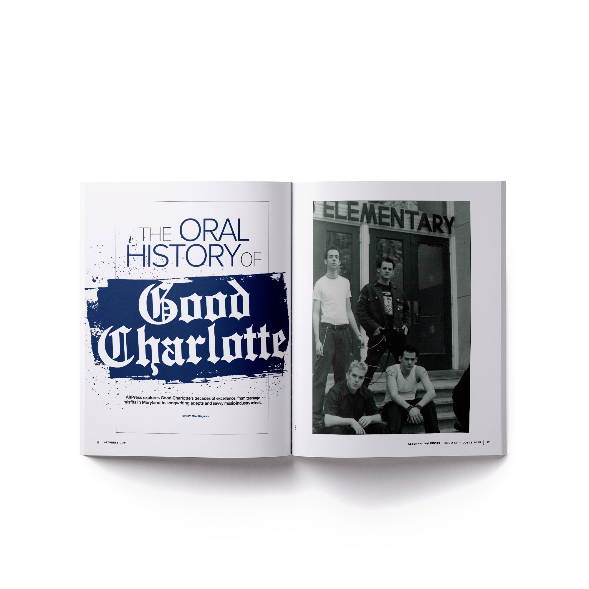 GOOD CHARLOTTE x ALTERNATIVE PRESS SPECIAL COLLECTOR’S EDITION MAGAZINE + MADE T-SHIRT