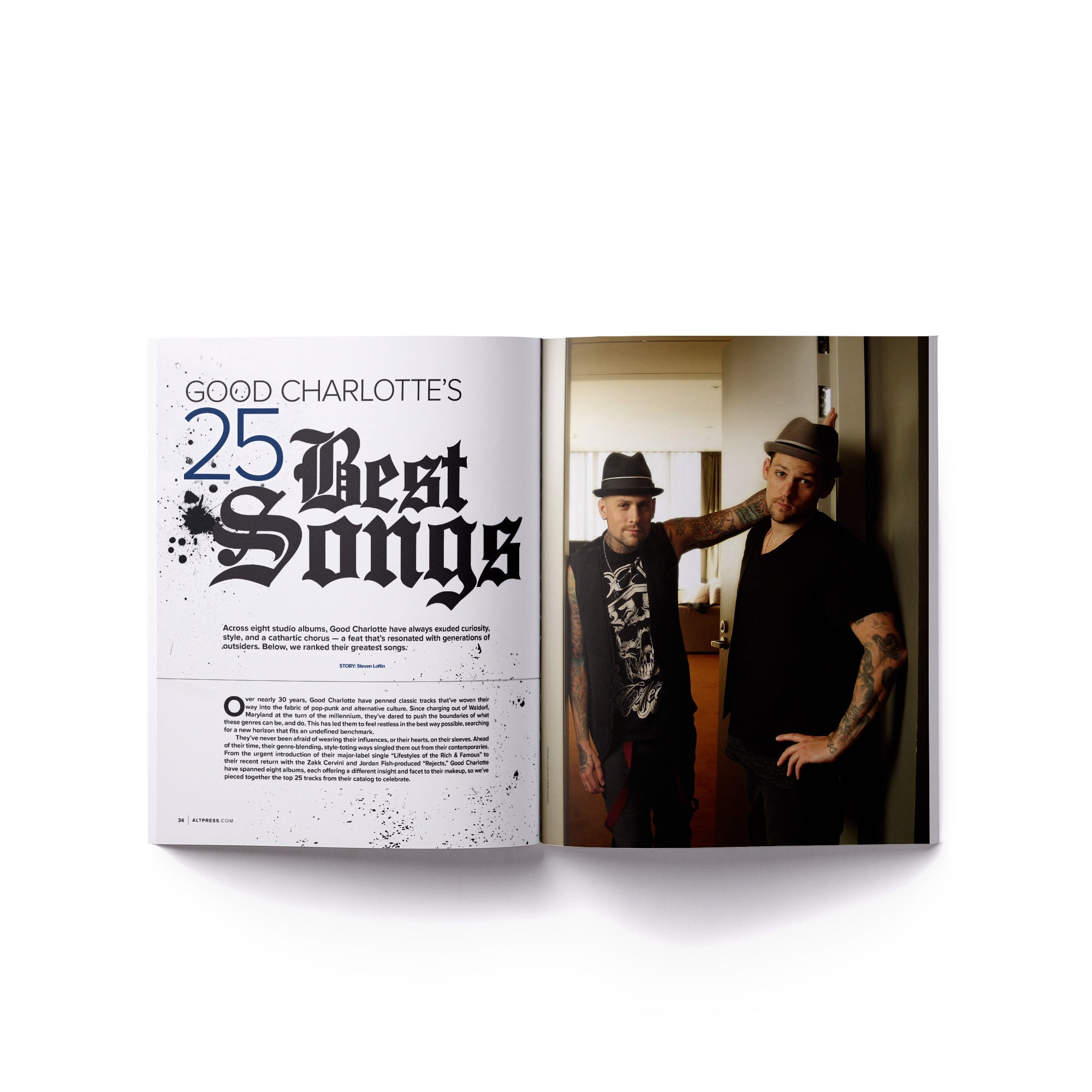 GOOD CHARLOTTE x ALTERNATIVE PRESS SPECIAL COLLECTOR’S EDITION MAGAZINE + MADE T-SHIRT