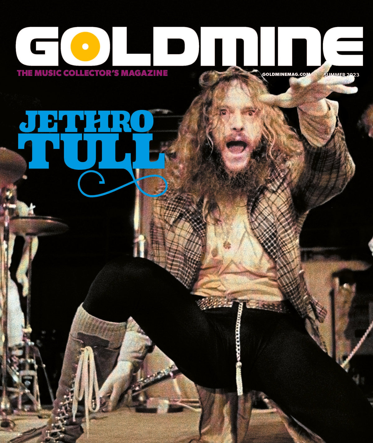 GOLDMINE MAGAZINE: SUMMER 2023 ISSUE ALT COVER FEATURING JETHRO TULL – HAND-NUMBERED SLIPCASE + 8"x10" PHOTO PRINT