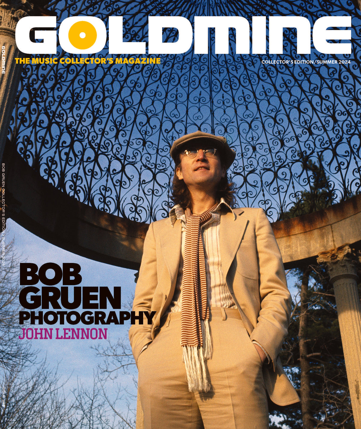 BOB GRUEN/JOHN LENNON X GOLDMINE BUNDLE - GOLDMINE SUMMER 2024 ISSUE W/ NUMBERED 8"X10” OF JOHN LENNON BY BOB GRUEN IN NUMBERED SLIPCASE