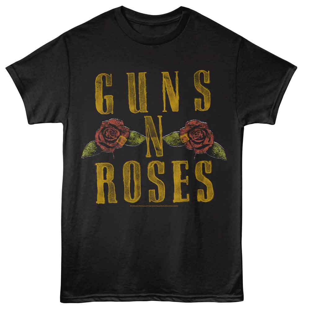 Guns N' Roses Tシャツ Lサイズ GUNS N' ROSES - GNR LOGO AND ROSES SHIRT
