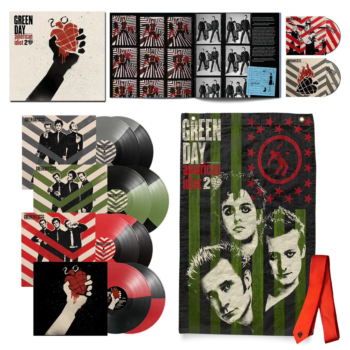 GREEN DAY 'AMERICAN IDIOT' 8LP + 2 BLU-RAY (20th Anniversary