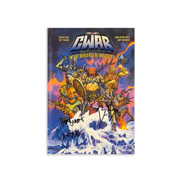GWAR: IN THE DUOVERSE OF ABSURDITY SOFTCOVER GRAPHIC NOVEL - ARTIST SIGNED