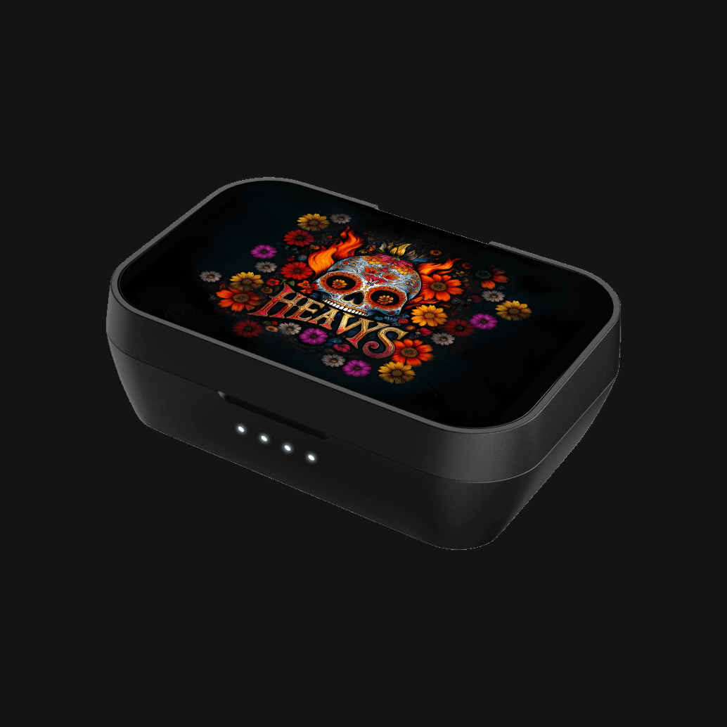 SUGAR SKULL SHELL FOR EARBUDS CASE