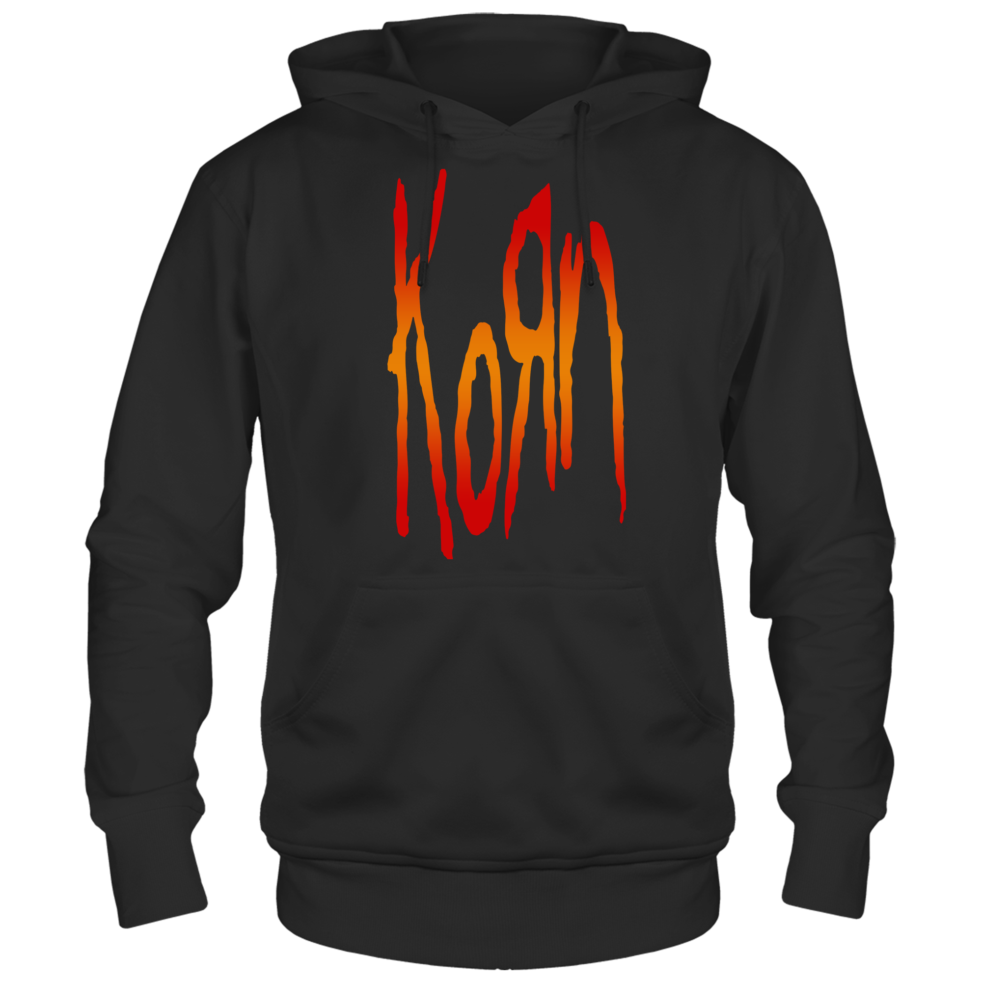 KORN GRADIENT LOGO BLACK HOODIE
