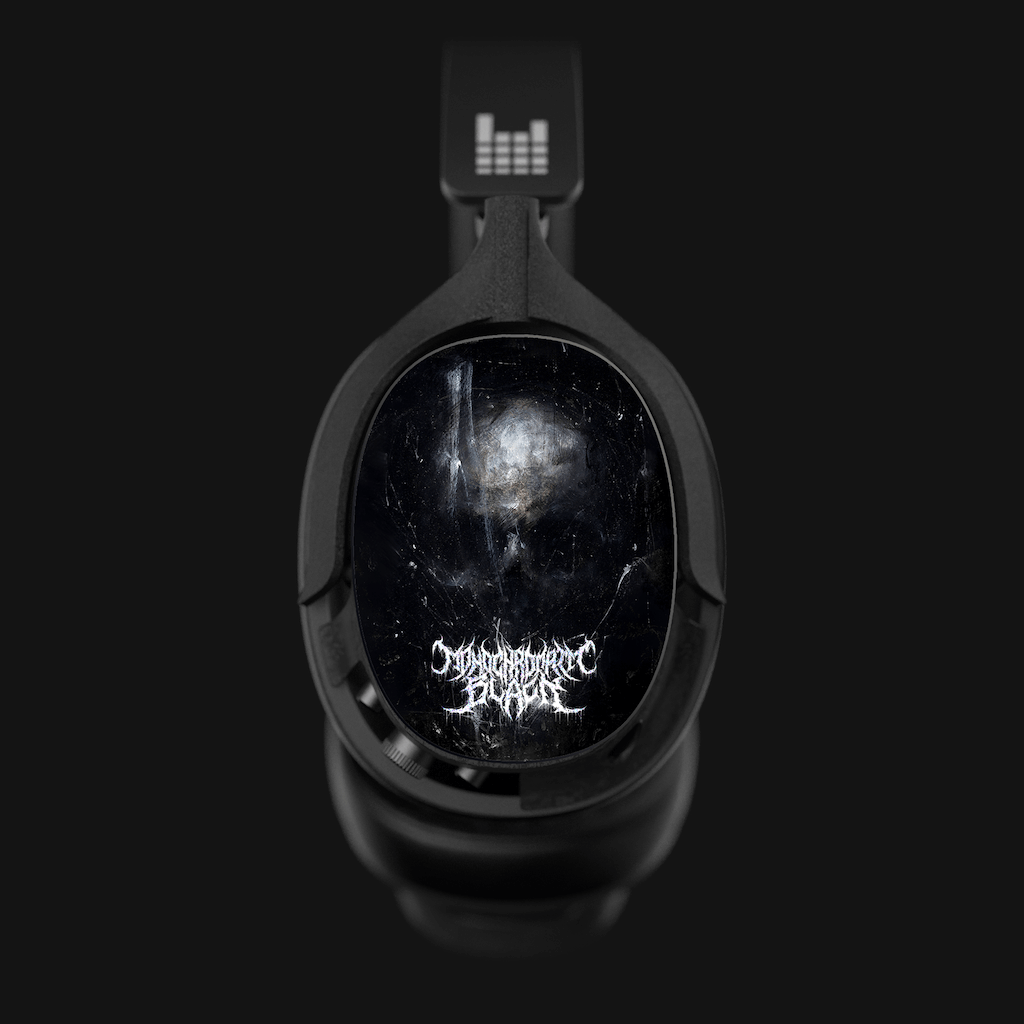 MONOCHROMATIC BLACK HEADPHONES