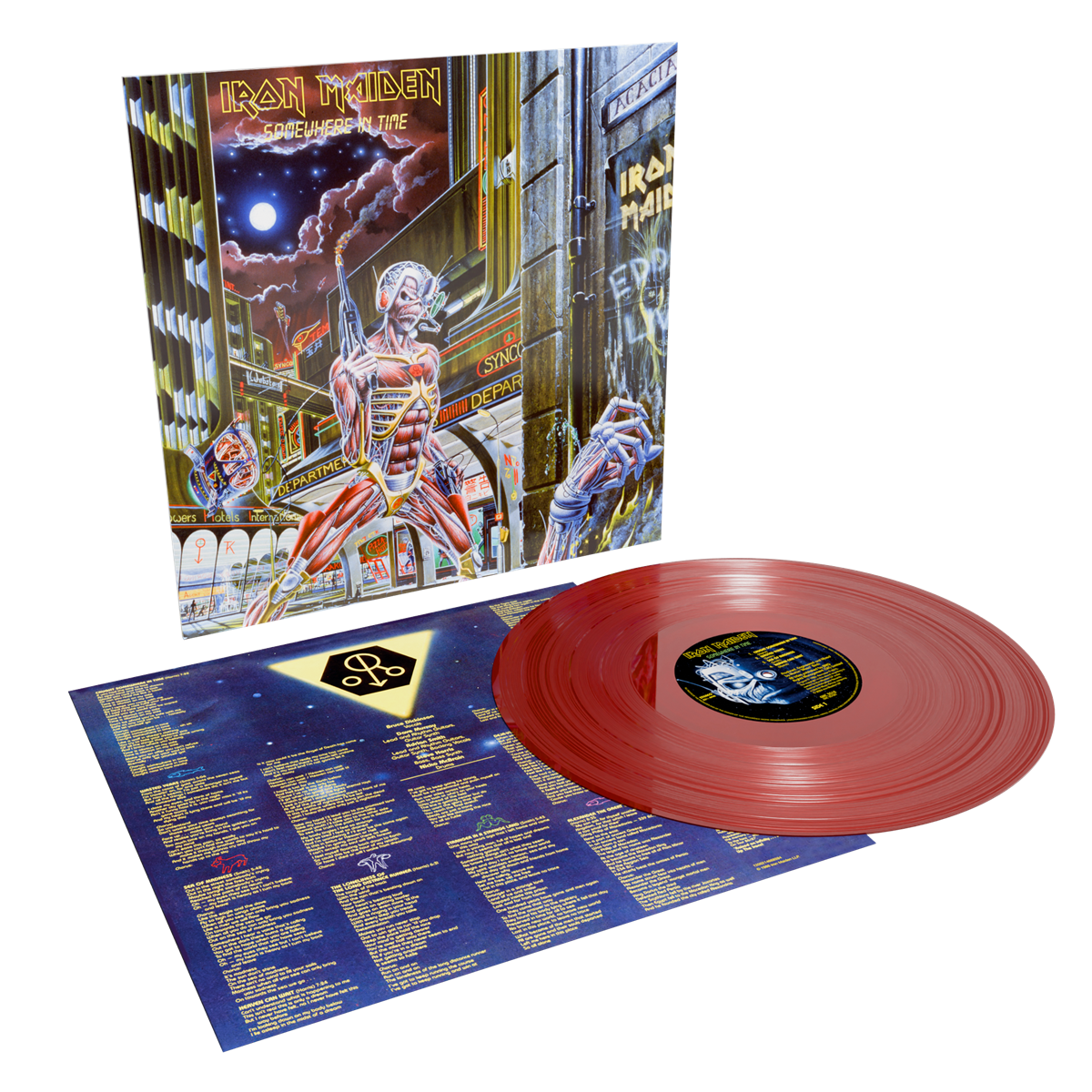 IRON MAIDEN 'SOMEWHERE IN TIME' LP (40th Anniversary, Oxblood Vinyl) IRON MAIDEN 'SOMEWHERE IN TIME' LP (40th Anniversary, Oxblood Vinyl)
