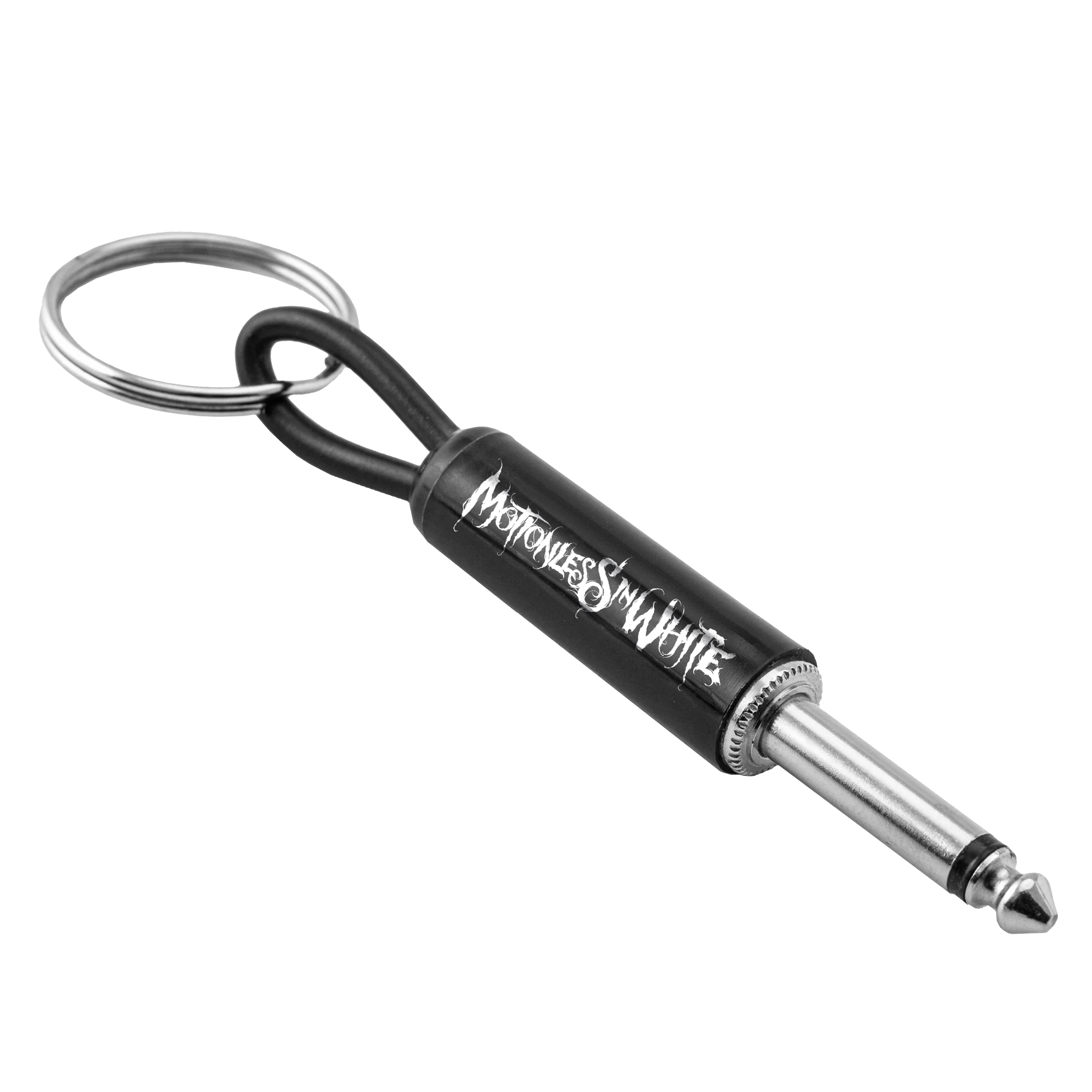 MOTIONLESS IN WHITE LOGO GUITAR PLUG KEYCHAIN